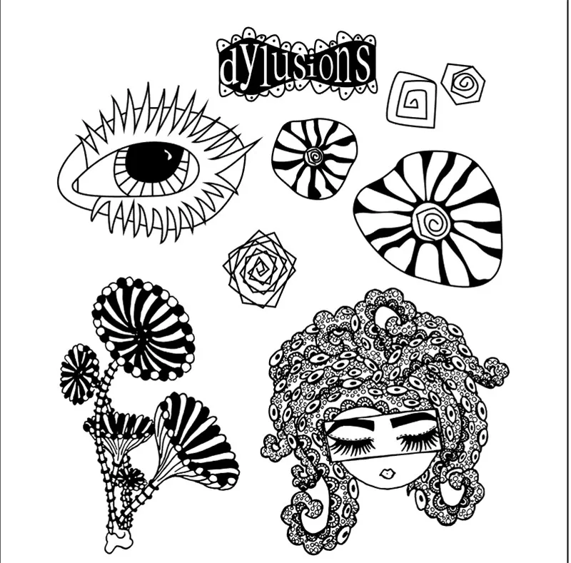 

14x14 Big eyes girl Transparent Clear Stamps for Scrapbooking for DIY Card Making Cutting Crafts Stencil