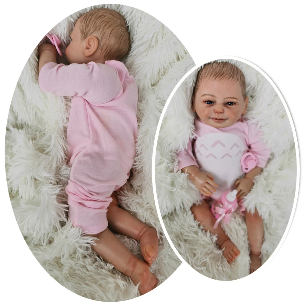Reborn Baby Dolls Реалистичная богатая живопись 20 дюймов куклы живые Новорожденные