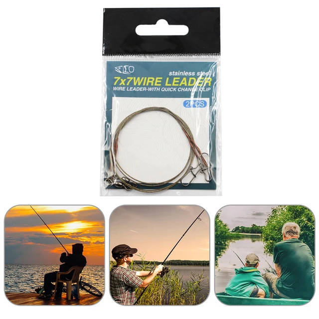 Stainless Steel Fishing Accessories  Stainless Steel Fishing Leash - 2pcs  Stainless - Aliexpress