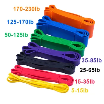 Fitness Band Pull Up Elastic Bands Rubber Resistance Loop Power Band Set 3