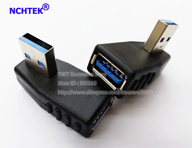 NCHTEK вертикальный 90 градусов левый Угловой USB 3,0 адаптер «Папа-мама»/ /10 шт