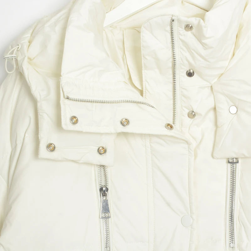 Wixra White Duck Down Overcoats Womens Stylish