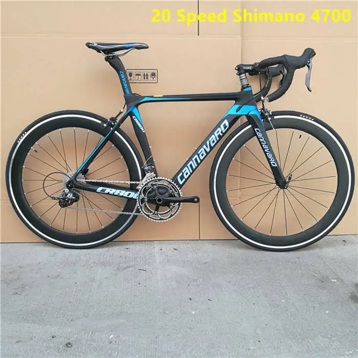 Бренд дорожный велосипед 48/50/52 см полный кадр из углеродного волокна SHIMAN0 22 Скорость перерыв ветер тормоз V Велосипедное гоночное седло велосипеда велосипед - Цвет: 20 Speed black blue