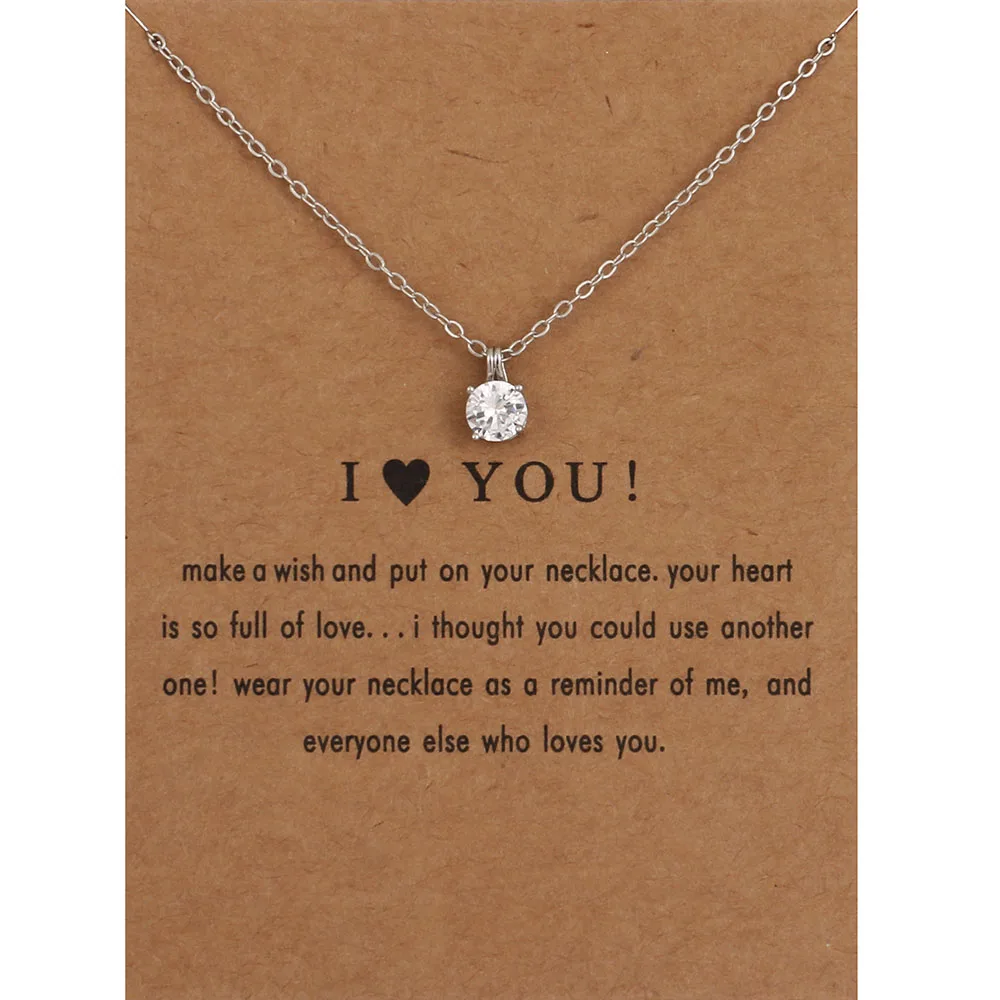 Da.Wa Cute Animal Claw Heart Love Design Pendant Personalised Jewelry Necklace Diamond Crystal Necklace Women Gift Jewelry Accessories
