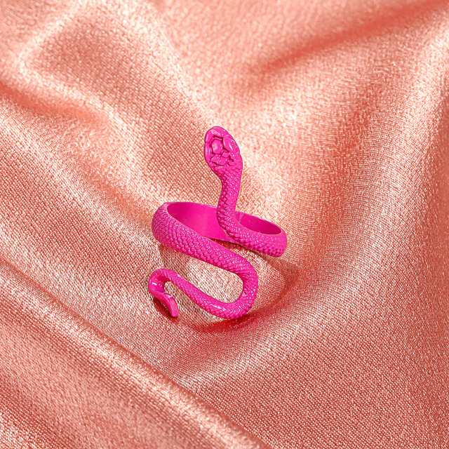 Snake Rings For Women Gold Color Black Heavy Metals Punk Rock Ring Vintage Animal Jewelry Wholesale Gifts