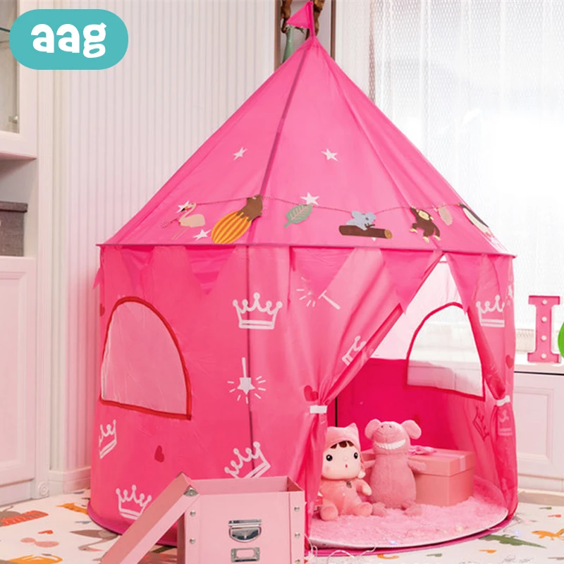 AAG портативная детская палатка для детей, игрушечный домик, Юрта, крытая, открытая, складная детская палатка, каюта для детей, вигвам, замок вигвам