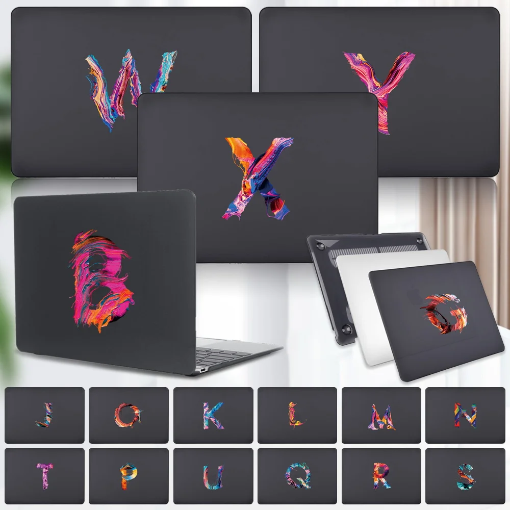 

Case For Apple MacBook Air 11" A1370 A1465/Air 13"2020 M1 A2337 A2179 A1932 Touch ID 26 letters Plastic Laptop Hard Shell Cover