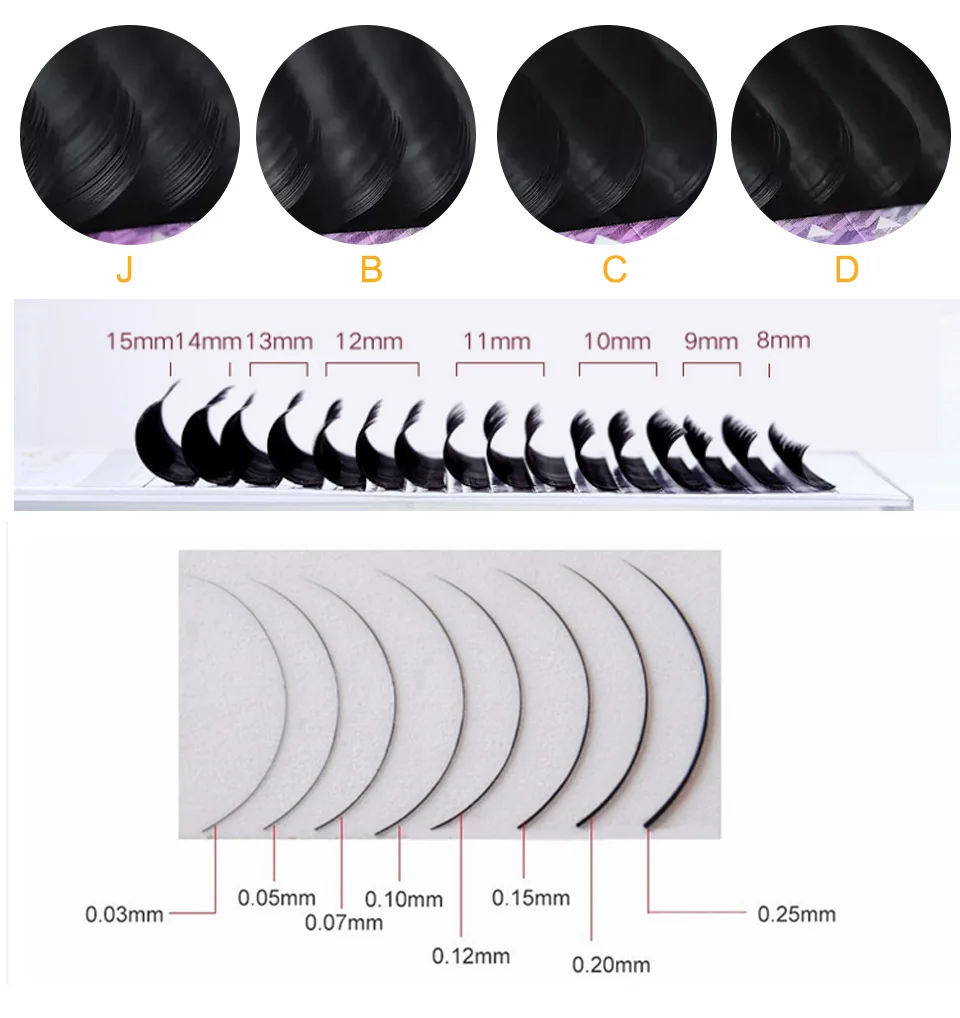 TPOK 16rows Case 18 19 20mm Long Style Length In One Tray Maquiagem Cilios Silk Natural Individual Eyelash Extension Cosplay Make-up -Zentai shop online