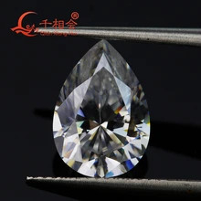 DF FH IJ цвет белая Груша Форма dia mond cut Sic материал муассаниты свободно Прикрепленный драгоценный камень qianxianghui