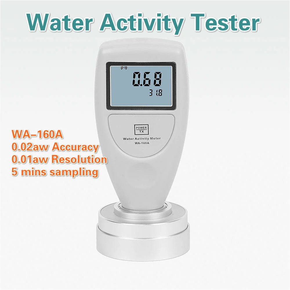 

Handheld Water Activity Meter Tester WA-160A High Accuracy 0.02aw Used to Measure the Water Activity of Foods LCD Display