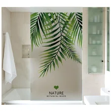 Стеклянная наклейка с растительным узором, Индивидуальный размер, Электростатическая защита конфиденциальности, пленка для окон, дверей, шкафов, сделай сам, 70 см x 100 см