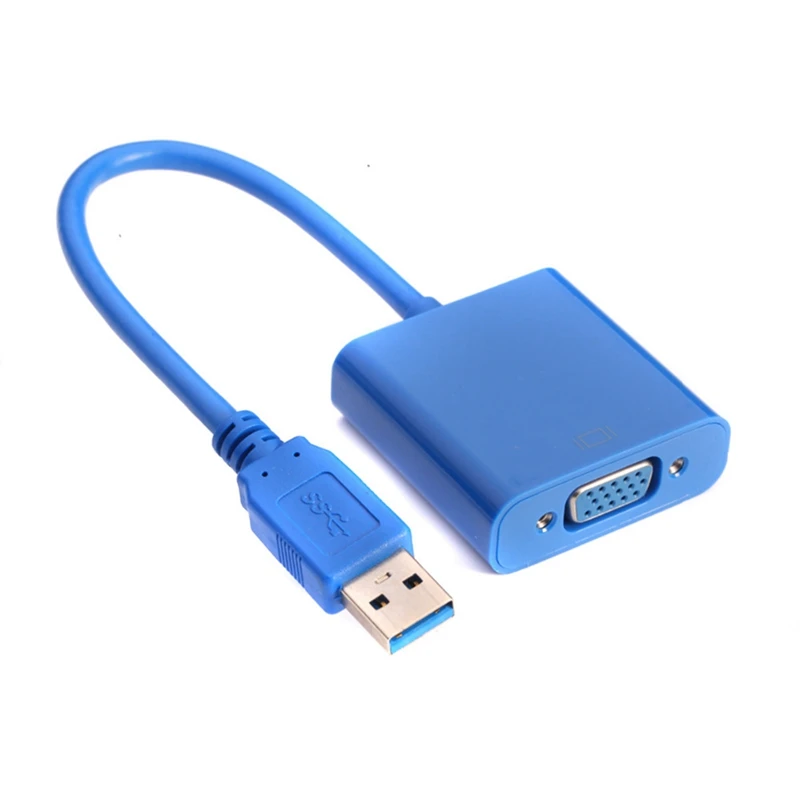 Адаптер переходник USB 3,0 для VGA с несколькими дисплеями Кабель USB 3,0 для видеокарта VGA