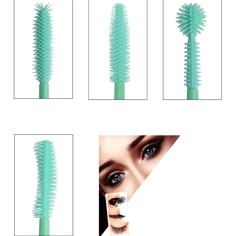 

10Pcs/Lot Silicone Makeup Eyelash Brush Comb Mascara Wands Eye Lashes Extension Tool Eyebrow Brush Make Up Tools