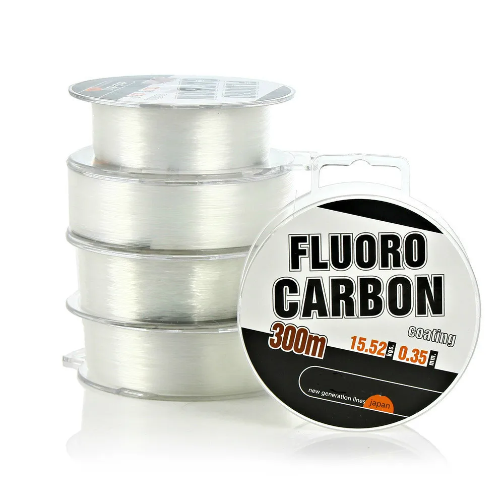 Fishing Line 300M FluoroCarbon Monofilament Nylon Strong Wire Fiber Coating Fly Fishing For Carp