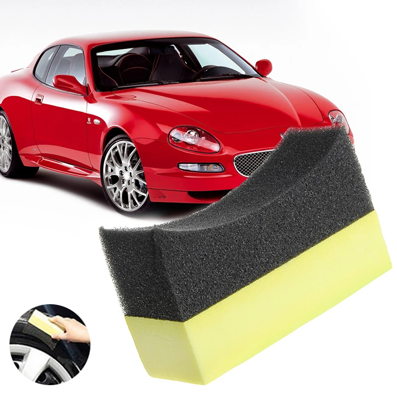 2Pcs Soft Car Tire Waxing Dressing Applicator Tire Shine Dressing Cleaning Applicator  Pad With Lid Auto Tire Sponge - AliExpress