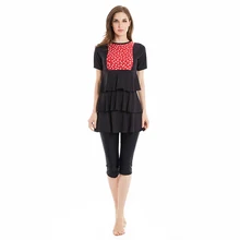 Мусульманский купальник, Женский скромный лоскутный купальник с длинным рукавом, ислам, хиджаб, ислам, Буркини, одежда, купальный костюм, 4XL