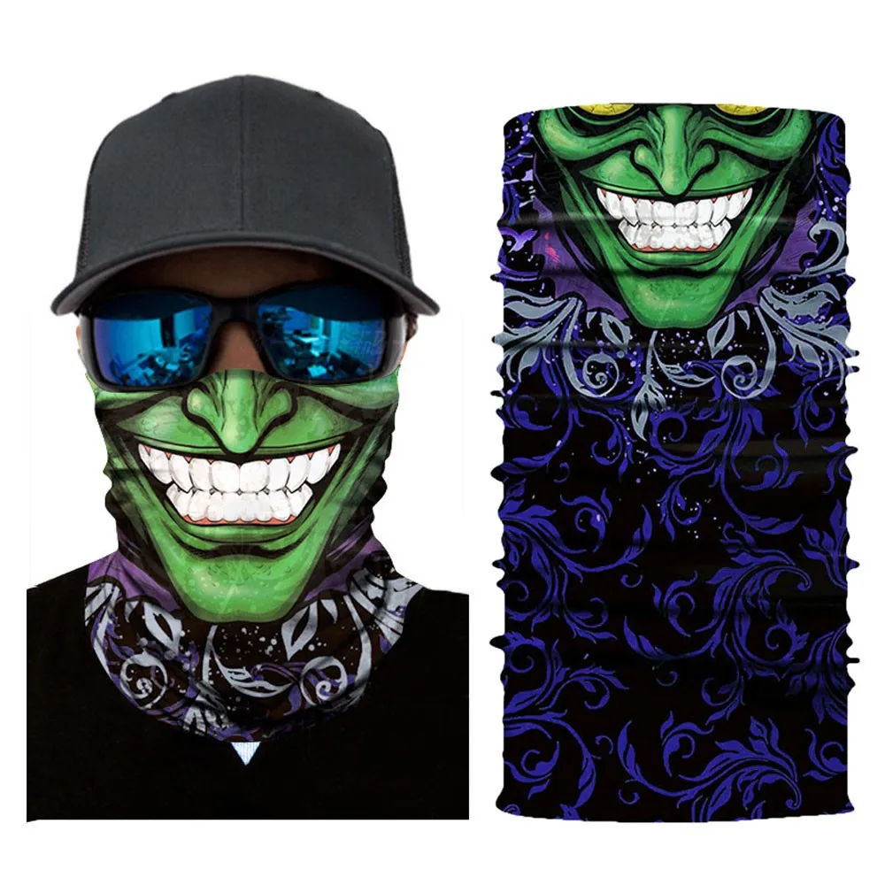 Велосипедная мотоциклетная голова теплый шарф на шею маска «Череп» Лыжная Балаклава головная повязка страшная маска на Хеллоуин Защита лица на открытом воздухе