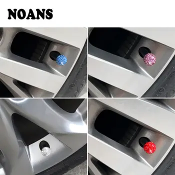 

4Pcs Diamond Shining Car Tire Valve Caps For Skoda Rapid Octavia A7 A5 2 Fabia Kodiaq karoq Superb Honda Civic Fit Crv dio 2018
