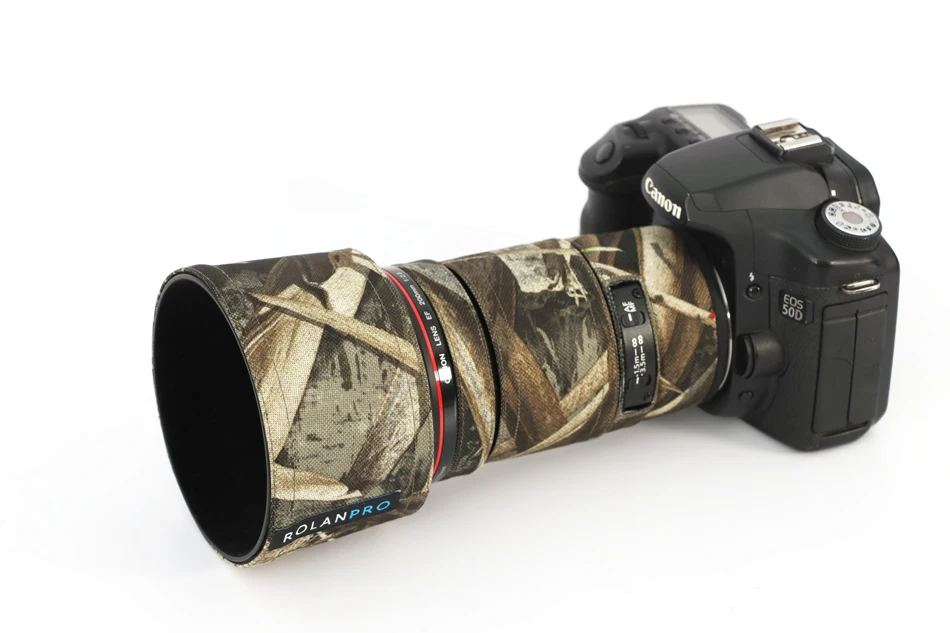 Rolanpro Dslr Camera Lens Camouflage Coat Rain Cover For Canon Ef 0mm F2 8l Ii Usm Lens Protective Sleeve Guns Case Outdoor Camera Video Bags Aliexpress