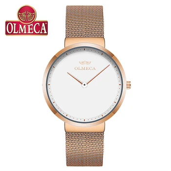 

Relogio Feminino Ladies Watch OLMECA Waterproof Watches Fashion Mesh Women's Watches Luxury Wristwatches Relojes Para Mujer 0873