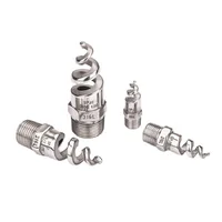 New 1/4", 3/8", 1/2" 3/4" BSPT Stainless Steel Spiral Cone Atomization Nozzle Spray Sprinkler Heads 2