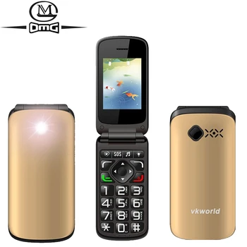 

VKWORLD Z2 Russian keyboard clamshell Flip mobile phone 2.4" Dual SIM Big Fonts FM SOS old man Unlock cellphone