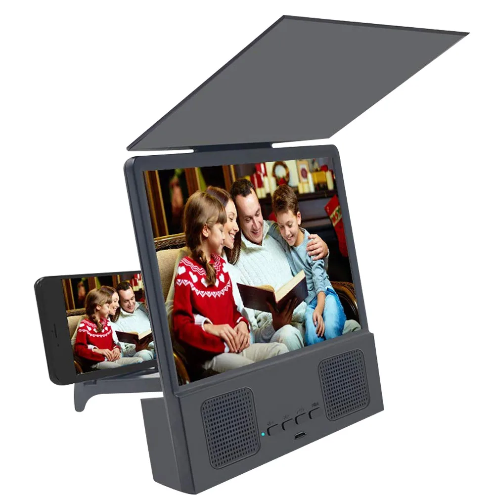 

8In Screen Magnifier 3D Smart Phone Movies Amplifier with Bluetooth Speaker for All Smart Phone IJS998