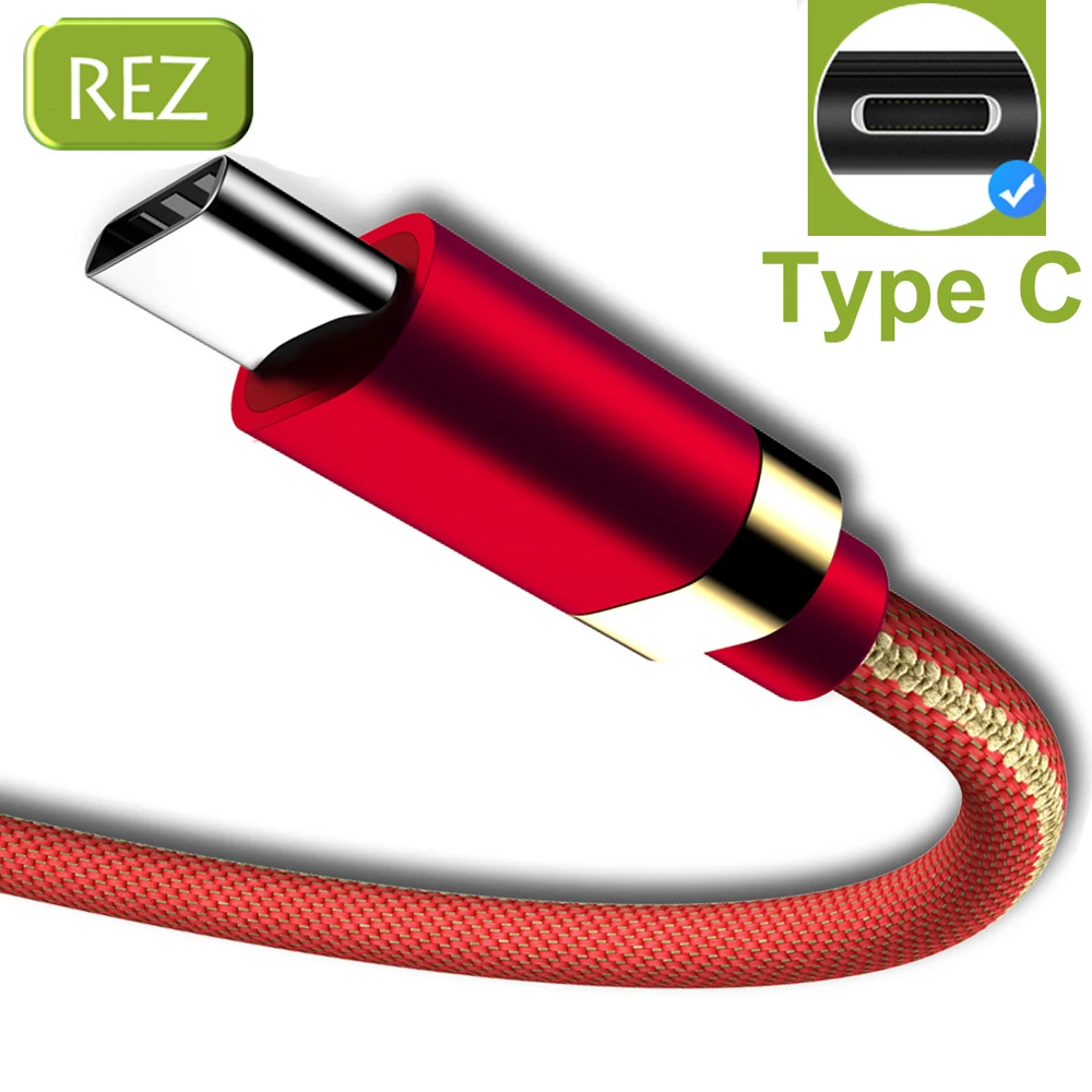 REZ кабель usb type-C для Xiaomi mi9 Redmi note 7 Быстрая зарядка samsung S9 S8 мобильный телефон