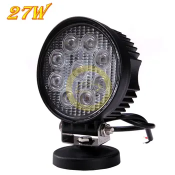 

27W Thick Round Type Nine Lamp Beads LED Engineering Car Light Practical Roof Rack Truck Spotlight 10-60V