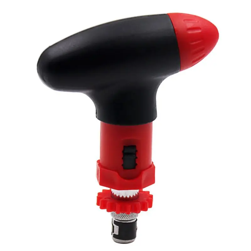 

Manual T Type Ratchet Screwdriver Quick Bolt Driver Batch 6.35 mm Rotate Forward Reverse