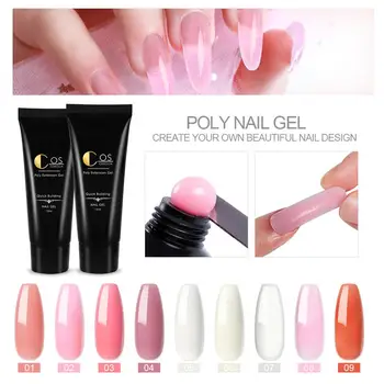 

COSCELIA 4/6/7/9 PC 15ML Poly Gel Nail Kit Nail Art Poly Gel Varnish Set Builder Gel Quick Extension Nail Polish Set