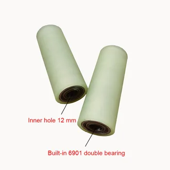 

Customized Rubber Covered Roller Mask Machine Conveyor Roller with Double Bearing Mask Machine Accessories