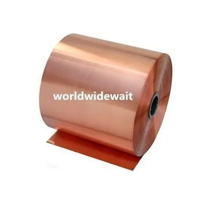 

1Pc 99.9% Pure Copper Cu Metal Sheet Foil Plate 0.1/0.2/0.3/0.4/0.5/0.6/1mm x 100mm x 1000mm Thickness