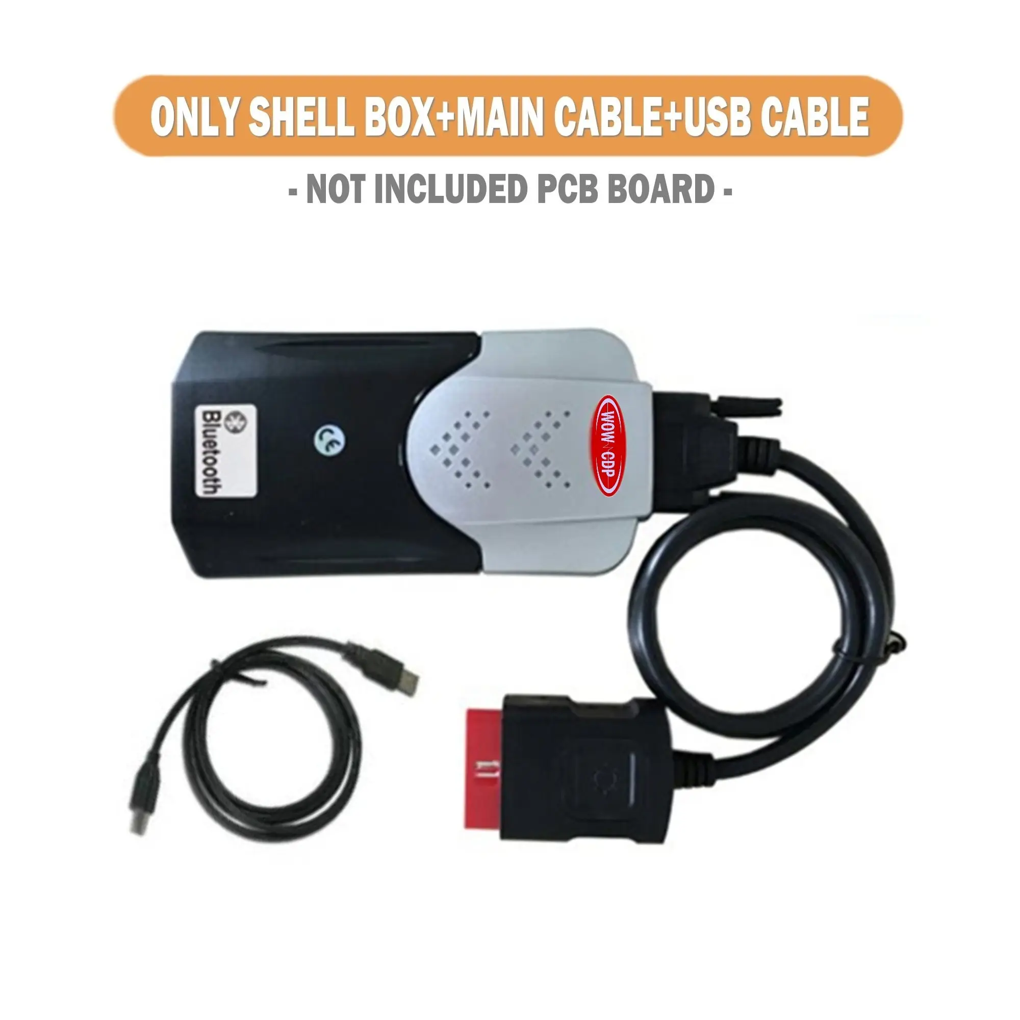 Only Shell Box VD DS150E CDP vci obd2 диагностический инструмент с bluetooth сканер инструмент для автомобиля грузовик VD TCS CDP Pro+,00 cd для delphis - Цвет: Only Shell Box