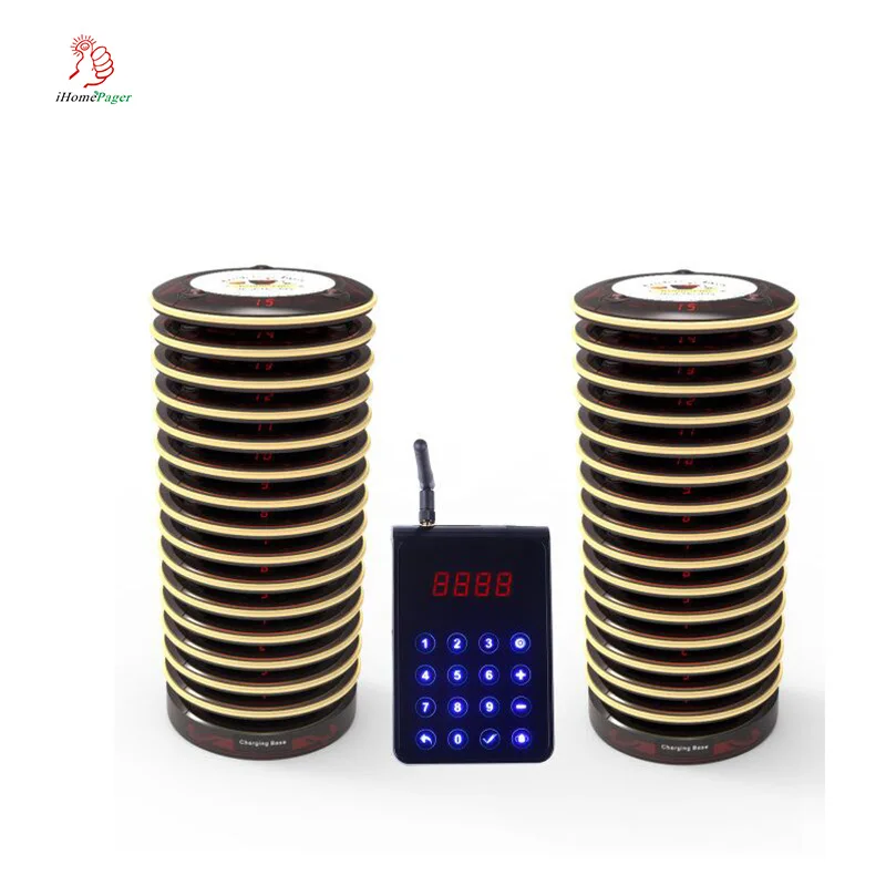 

High Quality Over 3000 Meters 10 Foors Restaurant/Cafe/Western/Fastfood Restaurant Wireless Queue Management Pager System