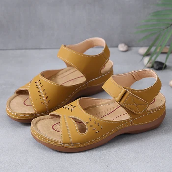 

Women Sandals 2020 New Soft Three Color Stitching Ladies Sandals Comfortable Flat Sandals Open Toe Beach Shoes Woman Footwear