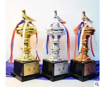 

world cup Gold silver metal trophy homing pigeon association champion Asian second runner-up Wholesale factory direct selling