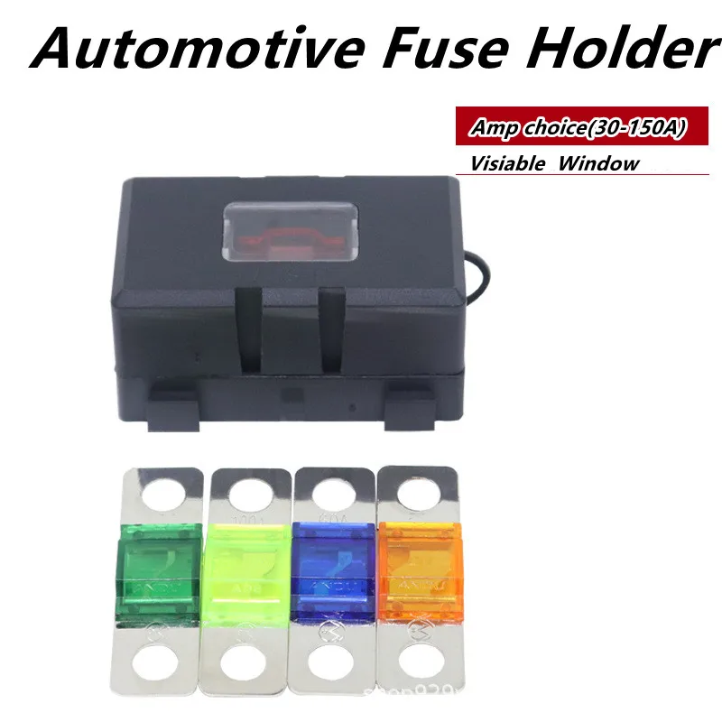 ANS Fuse Holder With 20A 30A 40A 50A 60A 70A 80A 100A 125A 150A 175A ANL Gold Plated Stud Car Fuses Mini Stereo Audio | Обустройство