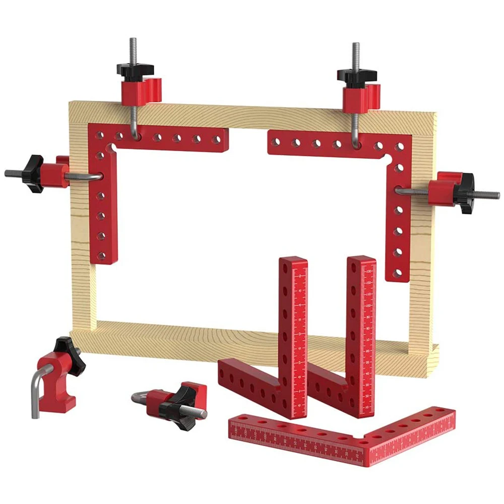 GanWei Woodworking Precision Clamping Square L-Shaped Auxiliary Fixture Splicing Board Positioning Fixed Clip Woodworking Tool