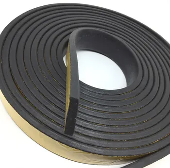 

3m x 20mm x 3mm self adhesive black flat rubber foam sponge cabinet door sealing strip