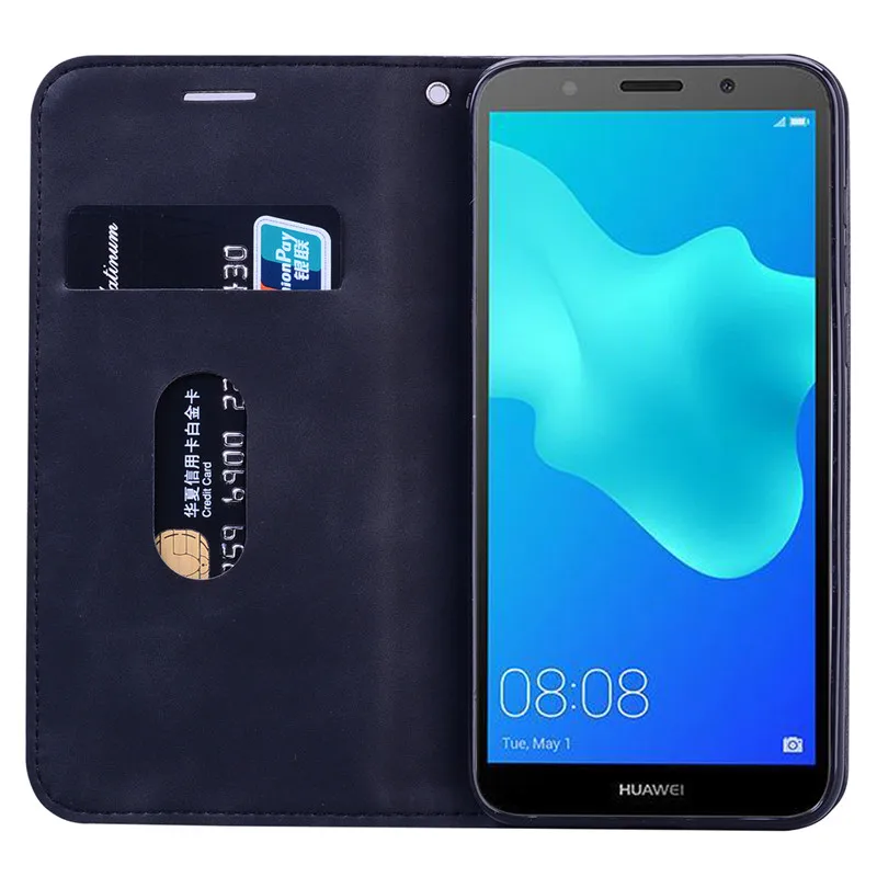 Dành Cho Huawei Y5 Lite 2018 Ốp Lưng Da 5.45 Inch Dạng Ví Flip Dành Cho Huawei Y5 Y 5 2018 Coque Ốp Lưng dành Cho Huawei Y5 Prime 2018 Bao huawei phone cover