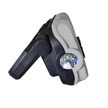 

Infinite Dimming USB Rechargeable Led COB Folding Work Light With Magnetic Base Power Bank Warning Lamp Rotary Knob Protable