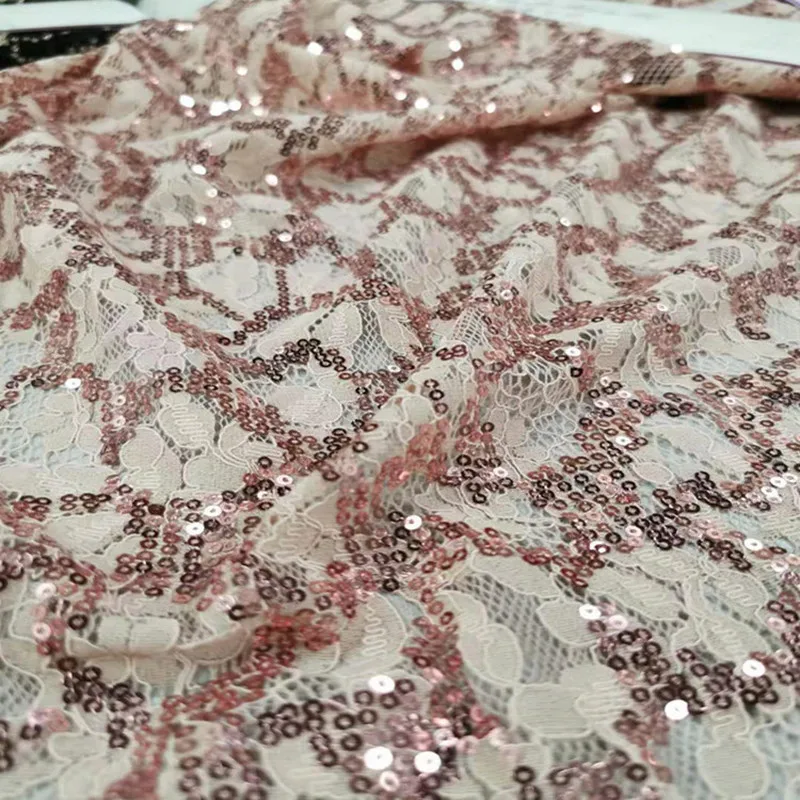 Width140CM блестящая кружевная ткань для рукоделия, Женская юбка для сада, свадьбы, вечеринки, шоу, платье, одежда для изготовления ручной работы