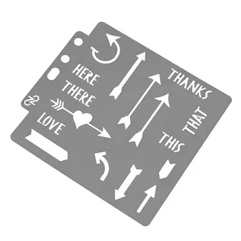 

1pc Drawing Stencil Art Assorted Patterns Hollow Out Painting Template Painting Stencils for Cake Decor Scrapbooking Craft DIY