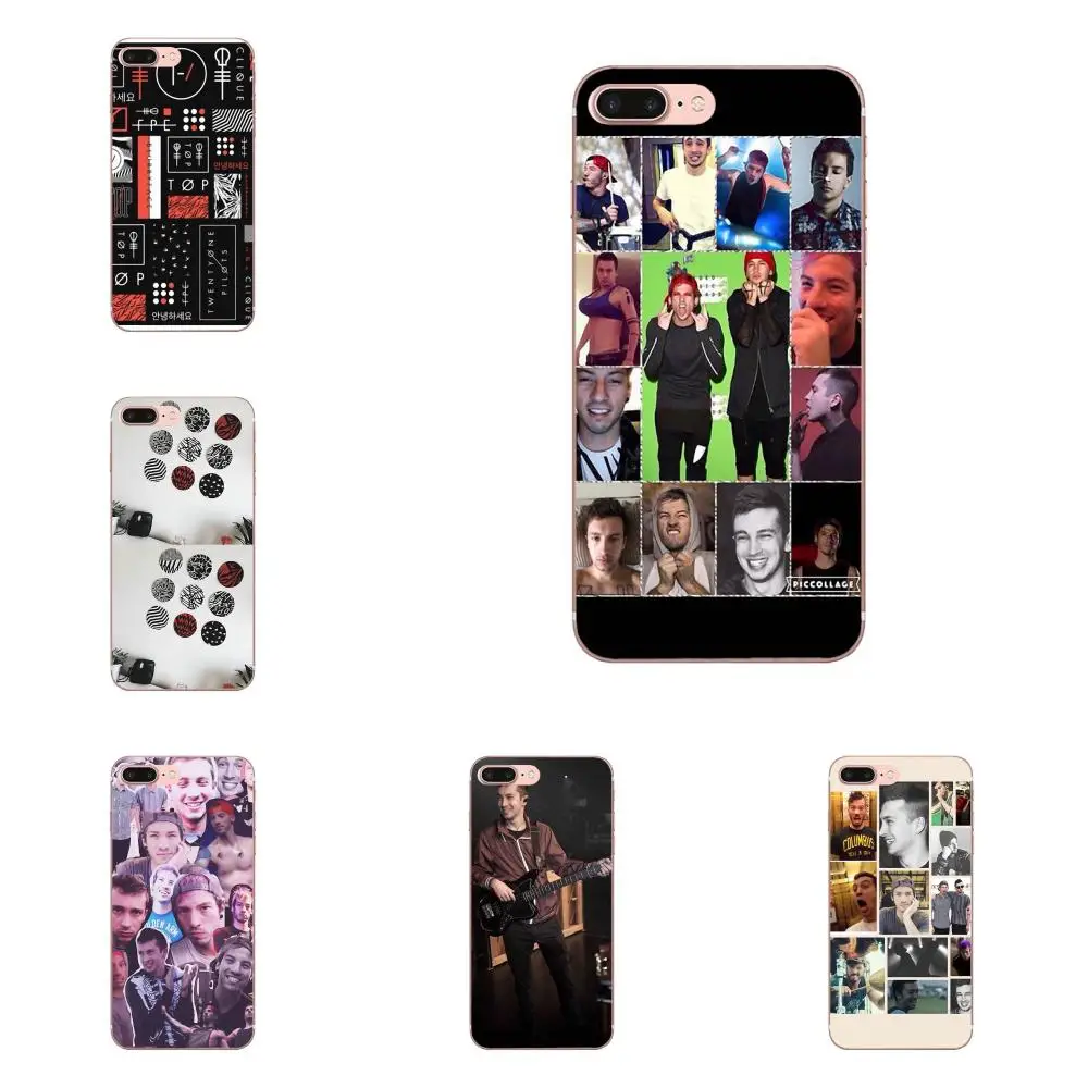 Мягкий чехол с рисунком Twenty One Pilots коллажей для Samsung Galaxy J1 J3 J4 J5 J6 J7 A10 A20 A20E A3 A40 A5 A50 A7