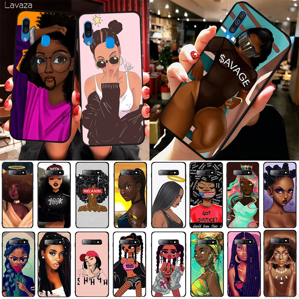 MELANIN POPPIN черный чехол для телефона из ТПУ Samsung Galaxy Note 10 Plus A10s A20s A30s A40s A50s мягкий |