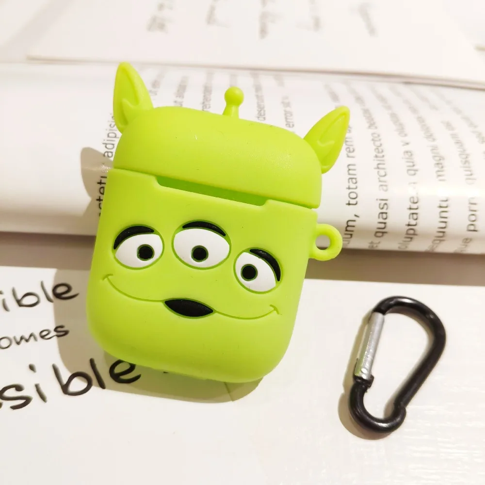 17 Милый мультфильм Superheros Bluetooth наушники чехол защитный чехол Аксессуары для кожи для Airpods Чехлы зарядная коробка с кольцом ремень - Цвет: 17