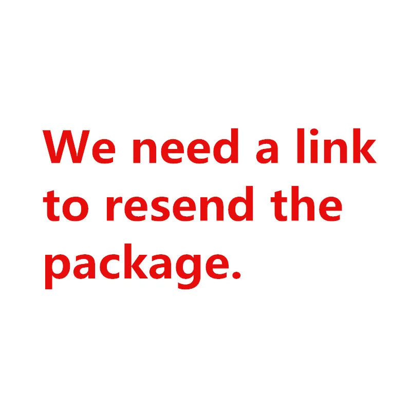 

This is the link to resend the package