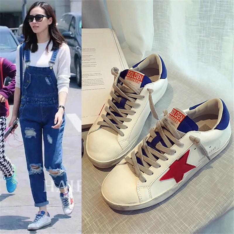 Zapatos Deportivos transpirables para mujer, zapatillas informales a la moda coreana, color blanco y azul, 2020