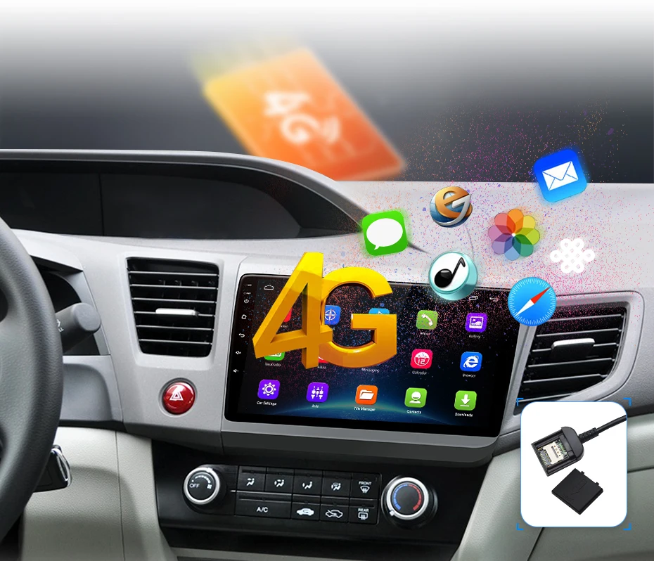 Perfect AWESAFE for Honda Civic 2012 2013 2014 2015 Car Radio Multimedia video player GPS No 2din 2 din Android 8.1 2G+32G 12